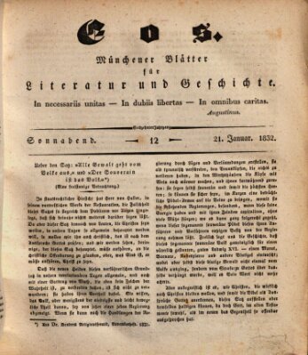 Eos Samstag 21. Januar 1832