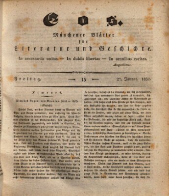 Eos Freitag 27. Januar 1832