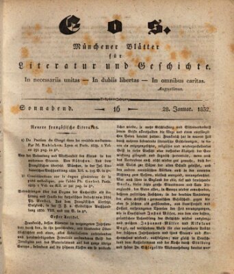 Eos Samstag 28. Januar 1832