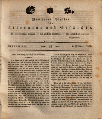 Eos Mittwoch 1. Februar 1832