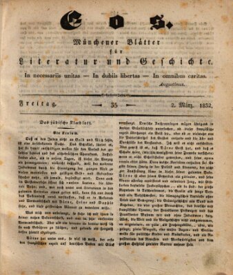 Eos Freitag 2. März 1832