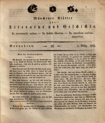 Eos Samstag 3. März 1832