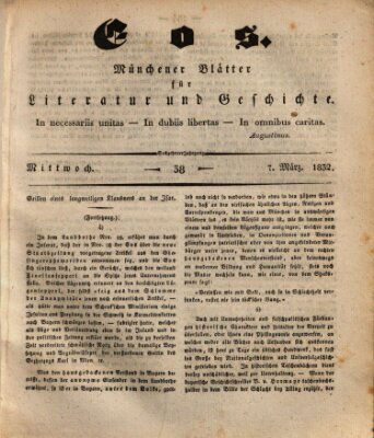 Eos Mittwoch 7. März 1832