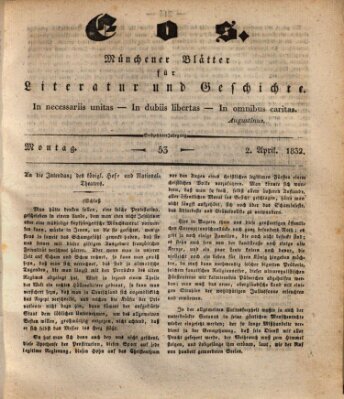 Eos Montag 2. April 1832