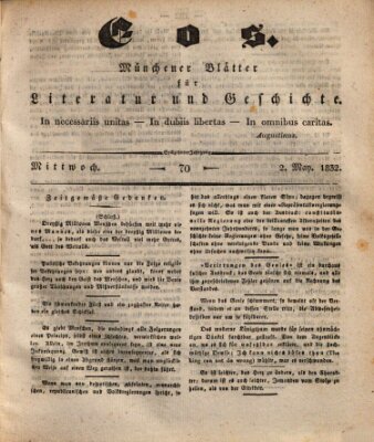 Eos Mittwoch 2. Mai 1832