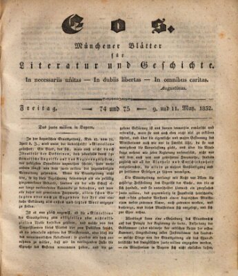 Eos Mittwoch 9. Mai 1832