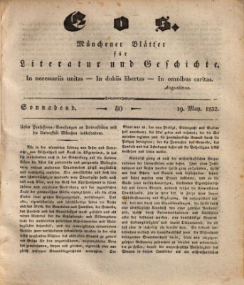 Eos Samstag 19. Mai 1832