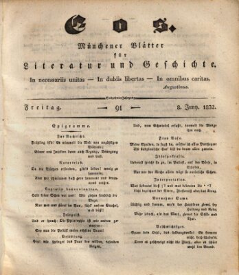 Eos Freitag 8. Juni 1832