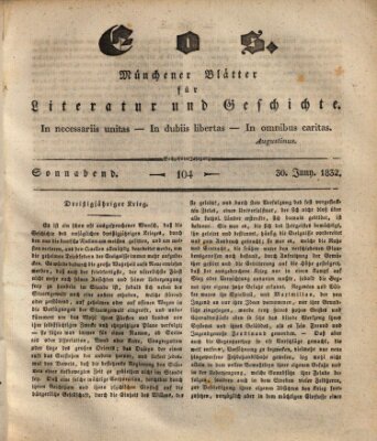 Eos Samstag 30. Juni 1832