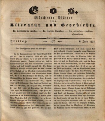 Eos Freitag 6. Juli 1832