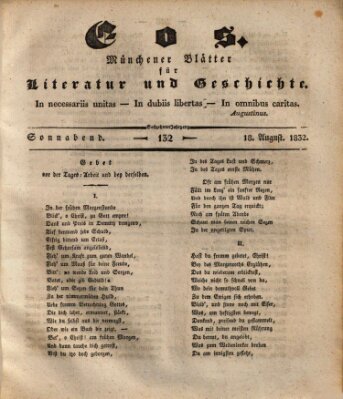 Eos Samstag 18. August 1832