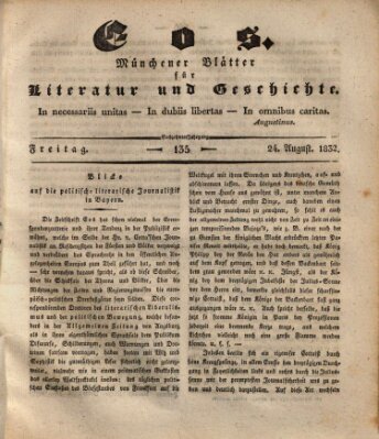Eos Freitag 24. August 1832