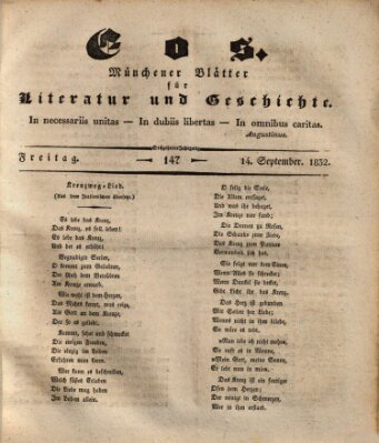 Eos Freitag 14. September 1832