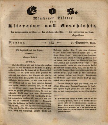 Eos Montag 24. September 1832