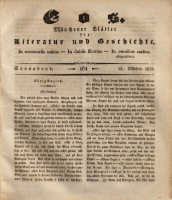 Eos Samstag 13. Oktober 1832