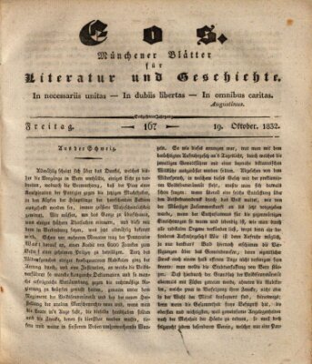 Eos Freitag 19. Oktober 1832