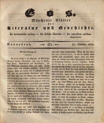 Eos Samstag 27. Oktober 1832