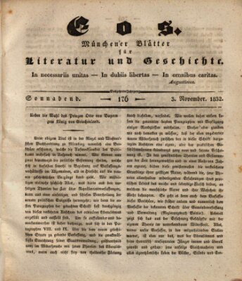 Eos Samstag 3. November 1832