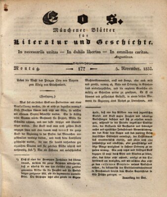 Eos Montag 5. November 1832