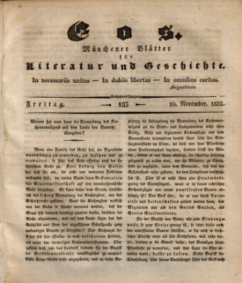 Eos Freitag 16. November 1832