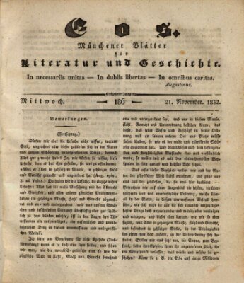 Eos Mittwoch 21. November 1832