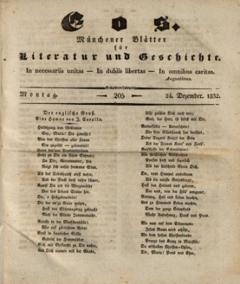 Eos Montag 24. Dezember 1832