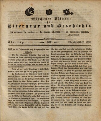 Eos Freitag 28. Dezember 1832