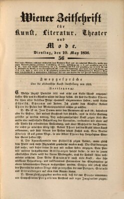 Wiener Zeitschrift für Kunst, Literatur, Theater und Mode Dienstag 10. Mai 1836