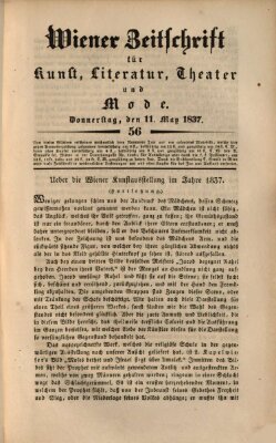 Wiener Zeitschrift für Kunst, Literatur, Theater und Mode Donnerstag 11. Mai 1837