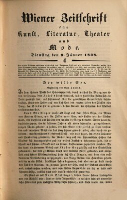 Wiener Zeitschrift für Kunst, Literatur, Theater und Mode Dienstag 9. Januar 1838