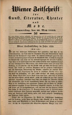 Wiener Zeitschrift für Kunst, Literatur, Theater und Mode Donnerstag 10. Mai 1838