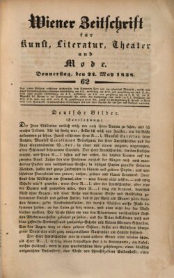 Wiener Zeitschrift für Kunst, Literatur, Theater und Mode Donnerstag 24. Mai 1838