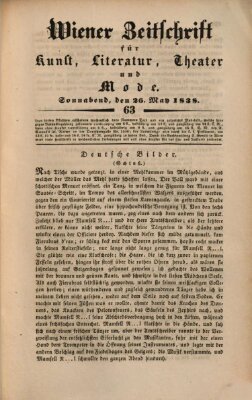 Wiener Zeitschrift für Kunst, Literatur, Theater und Mode Samstag 26. Mai 1838
