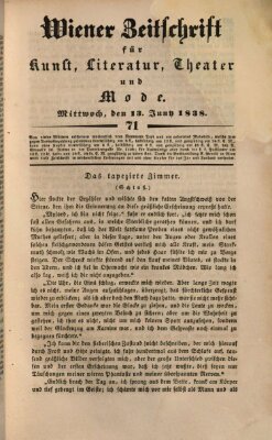 Wiener Zeitschrift für Kunst, Literatur, Theater und Mode Mittwoch 13. Juni 1838