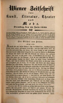 Wiener Zeitschrift für Kunst, Literatur, Theater und Mode Dienstag 10. Juli 1838