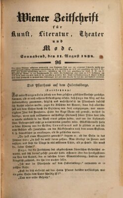 Wiener Zeitschrift für Kunst, Literatur, Theater und Mode Samstag 11. August 1838