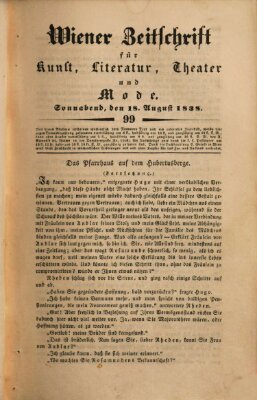 Wiener Zeitschrift für Kunst, Literatur, Theater und Mode Samstag 18. August 1838