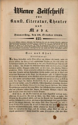 Wiener Zeitschrift für Kunst, Literatur, Theater und Mode Donnerstag 18. Oktober 1838