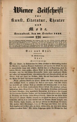 Wiener Zeitschrift für Kunst, Literatur, Theater und Mode Samstag 20. Oktober 1838