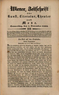 Wiener Zeitschrift für Kunst, Literatur, Theater und Mode Donnerstag 1. November 1838