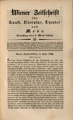 Wiener Zeitschrift für Kunst, Literatur, Theater und Mode Dienstag 7. Mai 1839