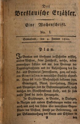 Der breslauische Erzähler Samstag 4. Januar 1800