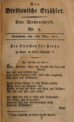 Der breslauische Erzähler Samstag 1. März 1800