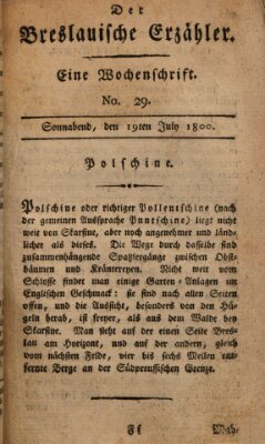 Der breslauische Erzähler Samstag 19. Juli 1800