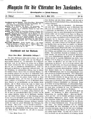 Magazin für die Literatur des Auslandes Samstag 6. Mai 1871