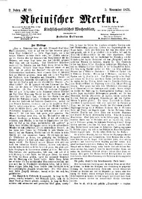 Rheinischer Merkur (Deutscher Merkur) Sonntag 5. November 1871