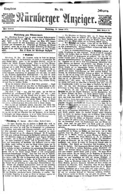 Nürnberger Anzeiger Sonntag 29. Januar 1871