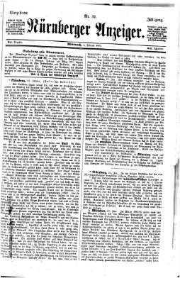 Nürnberger Anzeiger Mittwoch 1. Februar 1871