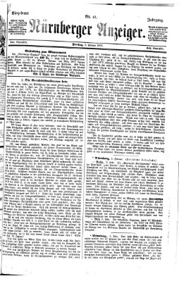 Nürnberger Anzeiger Freitag 10. Februar 1871