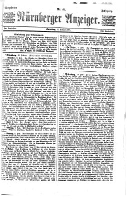 Nürnberger Anzeiger Samstag 11. Februar 1871